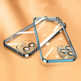 iPhone 14 Series Electroplating Transparent Plating Camera Protection Case