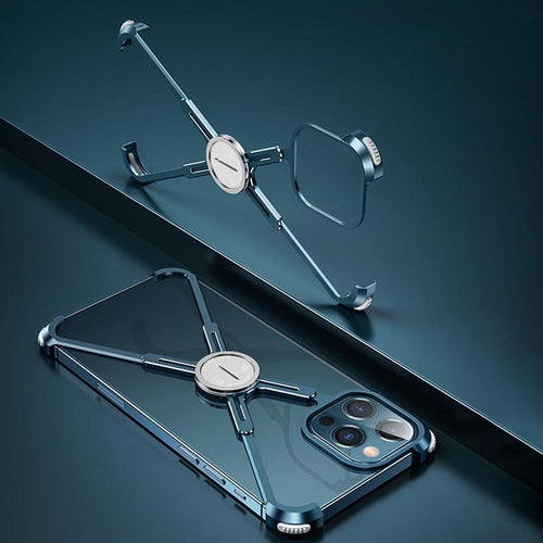 Premium Aluminium X Shape Bumper Frame Case for iPhone 13 Pro Max