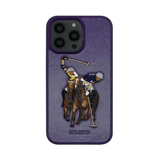 Santa Barbara Polo Club Jockey Series Genuine Leather Case for iPhone 14 Series