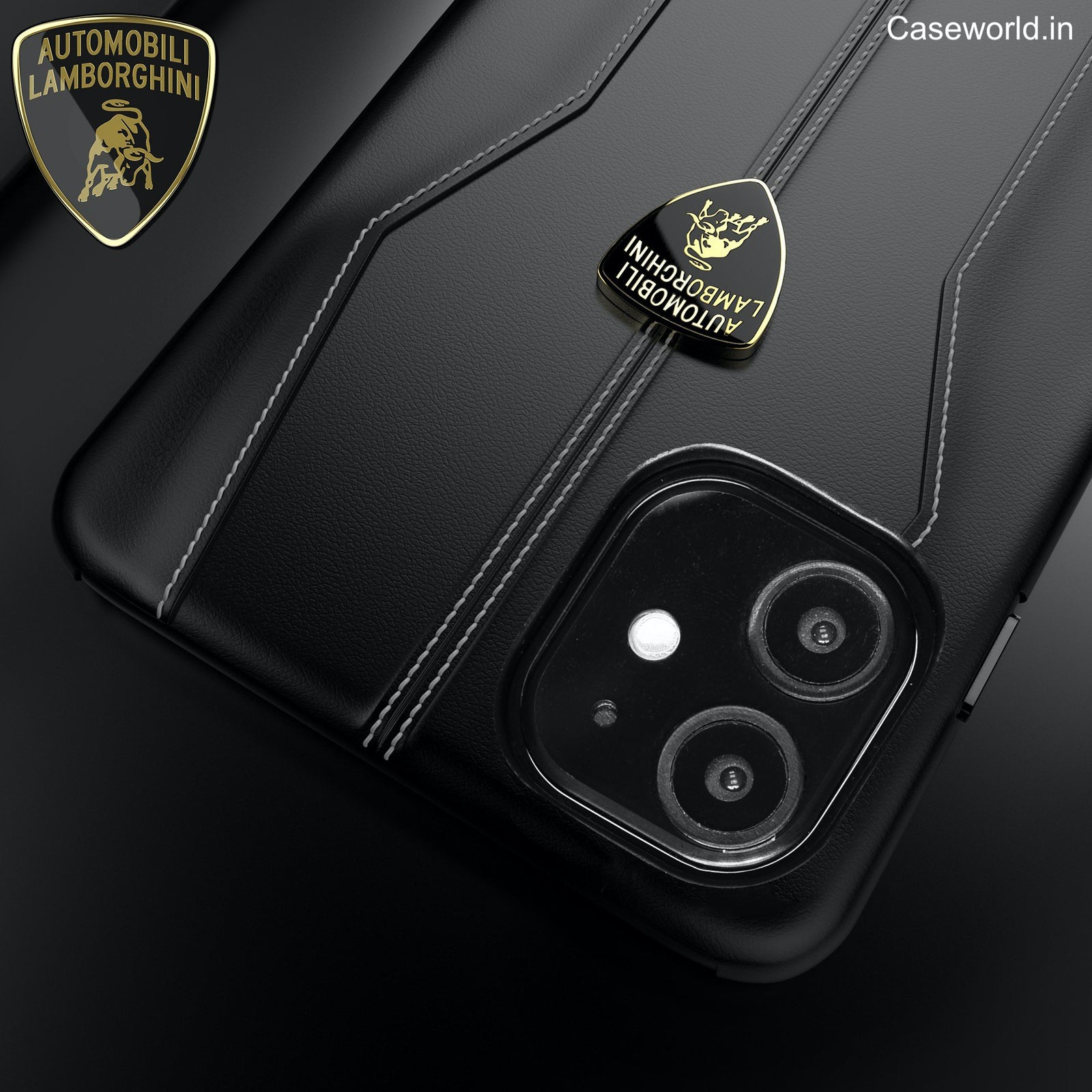 Lamborghini® Apple iPhone 11 Pro Huracan D1 Genuine Leather Back Case Cover