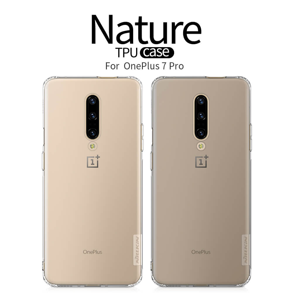Nillkin Nature Series Shockproof Soft Silicon Clear TPU Case for OnePlus 7 Pro