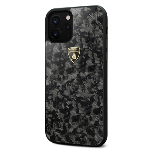 Lamborghini® Apple iPhone 12, 12 Pro, 12 Pro Max, Genuine Forged Carbon Fibre Marble Design Huracan D14 Back Case Cover