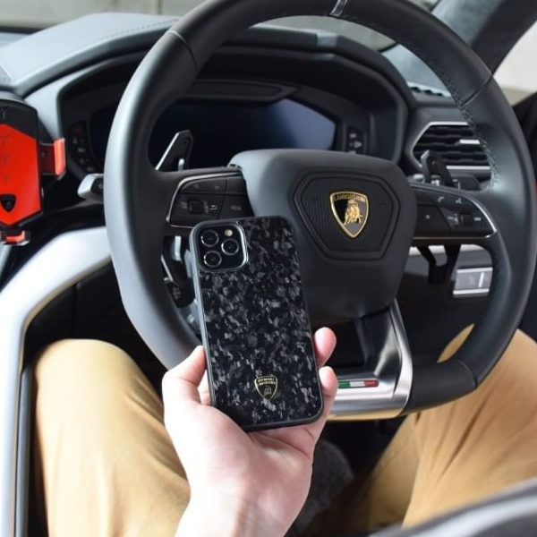 Lamborghini Premium D14 Forged Carbon Fiber Case For Apple iPhone 13