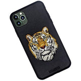 Santa Barbara Polo & Racquet Club Savanna Series Genuine Leather Case for Apple iPhone 12, 12 Pro, 12 Pro Max - Tiger