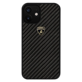 Lamborghini® Apple iPhone 12, 12 Pro, 12 Pro Max, Genuine Carbon Fibre Elemento D3 Back Case Cover