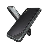 Premium X-Doria Defense Lux Series Anti Knock Leather Back Case Cover for Apple iPhone X/ XS 2018 - Black