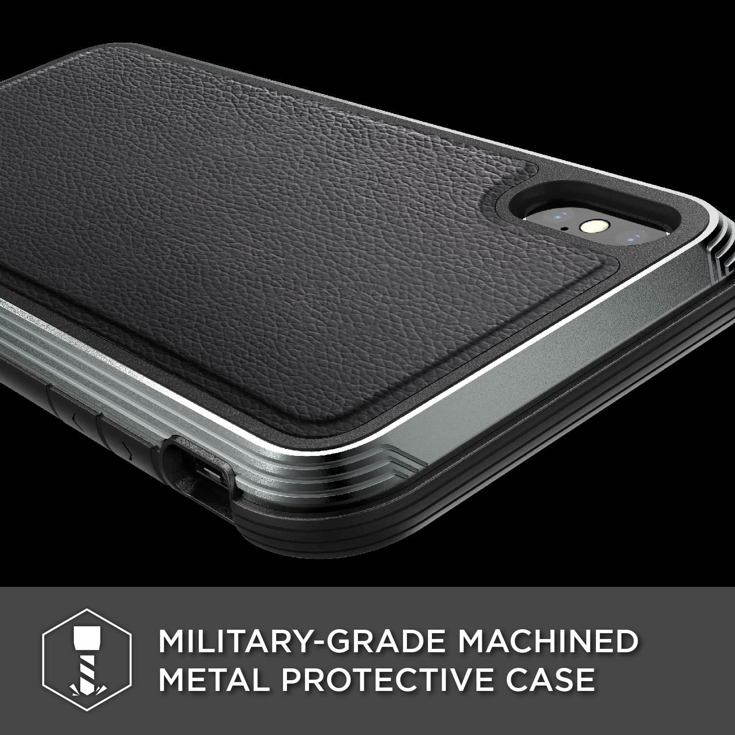 Premium X-Doria Defense Lux Series Hybrid Anti Knock Hybrid Back Case Cover for Apple iPhone XS Max (6.5")
