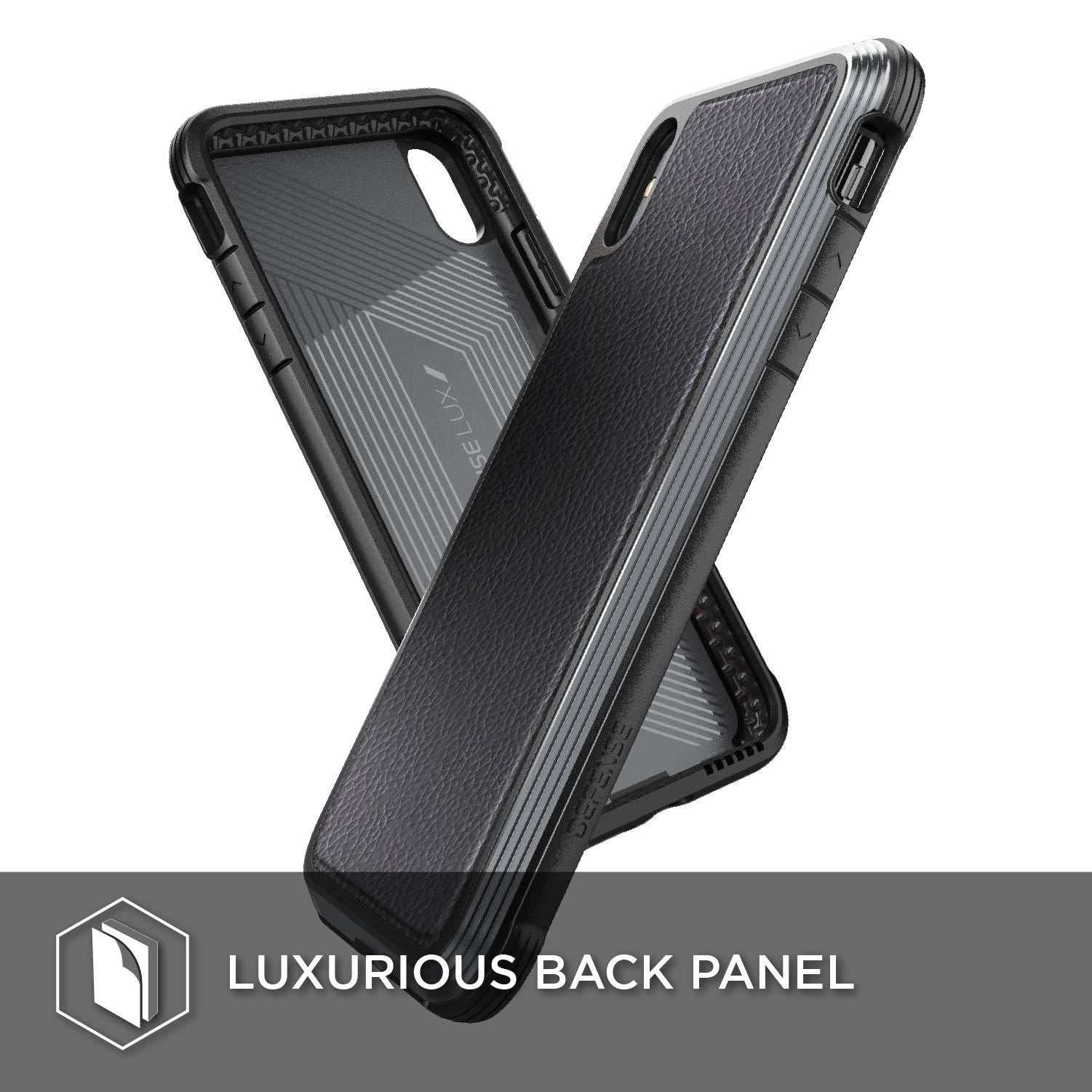 Premium X-Doria Defense Lux Series Hybrid Anti Knock Hybrid Back Case Cover for Apple iPhone XS Max (6.5")