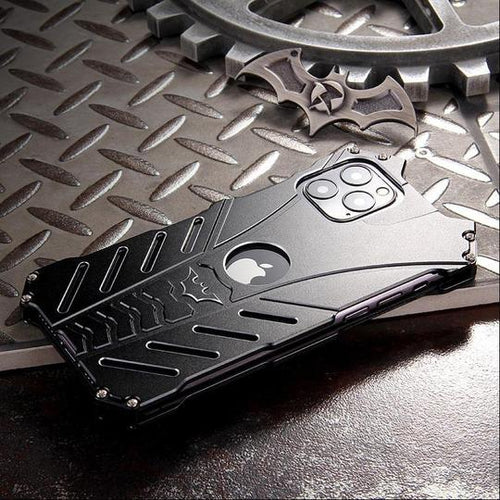R-Just Aluminium Alloy Batman Case with Stand for iPhone 13 Pro
