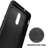 Premium Fine Grain Leather Touch Back Case Cover for OnePlus 6 / One Plus 6