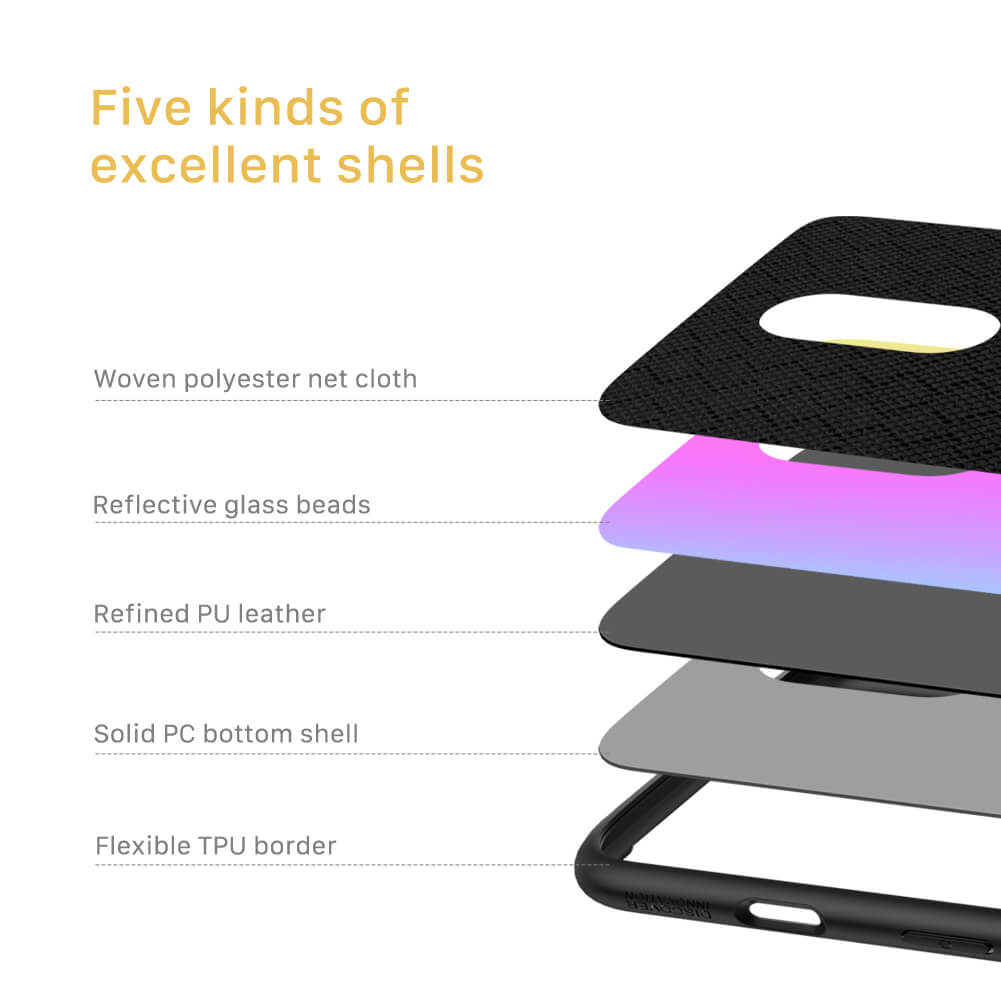 Nillkin Twinkle Series Rainbow Gradient Reflector Glitter TPU Case for OnePlus 7
