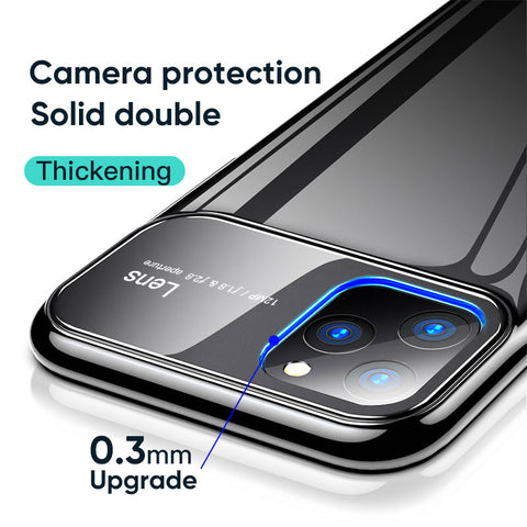 Luxury See Through Unique Glass Case for iPhone 11 Pro Max [Best Selling Case]