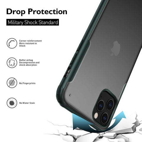 Premium Hybrid Protection Heavy Duty Soft TPU+ Hard PC Clear Case for Apple iPhone 11 pro max