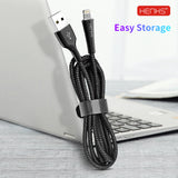 HENKS® Lamp Light Fast Charging QC 3.0 Certified USB Data Sync Cable for Apple iPhone
