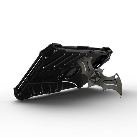 R-Just Aluminium Alloy Batman Case with Stand for iPhone 13 Pro Max