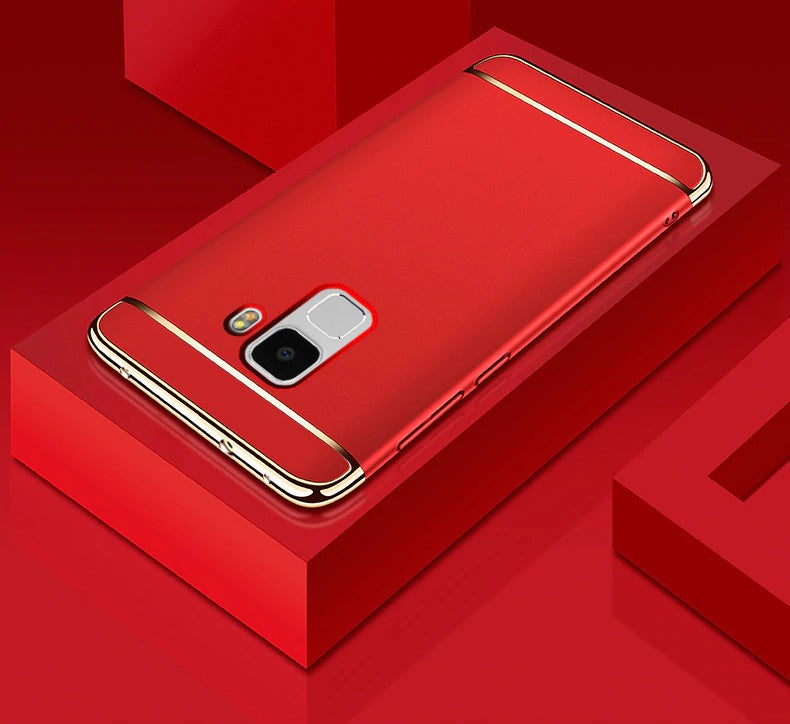 Luxury Chrome Electroplating Splicing 3 in 1 Hard Back Case for Samsung Galaxy S9