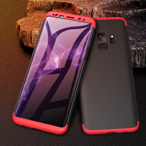 Luxury Leather Design TPU Anti-Shock Full Protective Back Case Cover For Samsung Galaxy S9