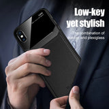 Luxury Slim Leather Lens Case with Card Slot for Apple iPhone XR