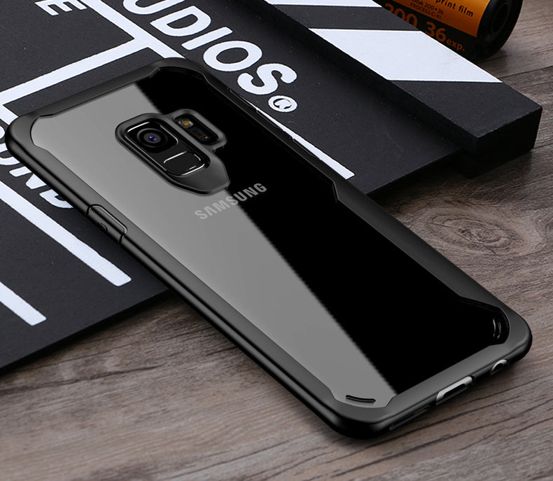 Premium Anti Shock EAGLE Series Naked Hard Case with Soft Bumper Edges for Samsung Galaxy S9 / S9 Plus