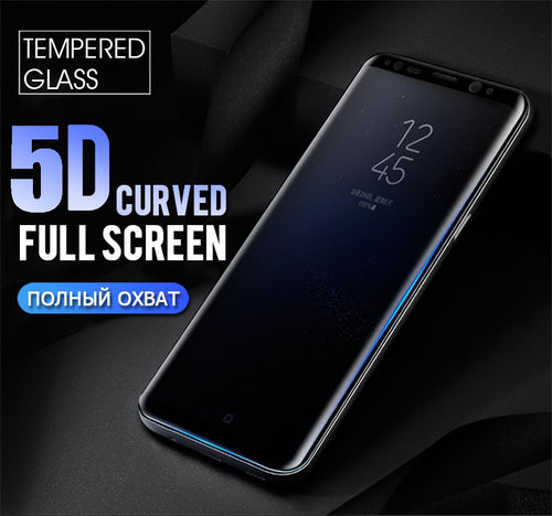 Premium 5D Pro Full Glue Curved Edge Anti Shatter Tempered Glass Screen Protector for Samsung Galaxy S8
