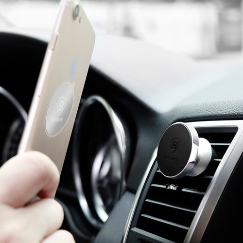 Baseus Magnetic 360' Rotation Car Phone Holder for iPhone, Samsung, HTC, Xiaomi, Nokia