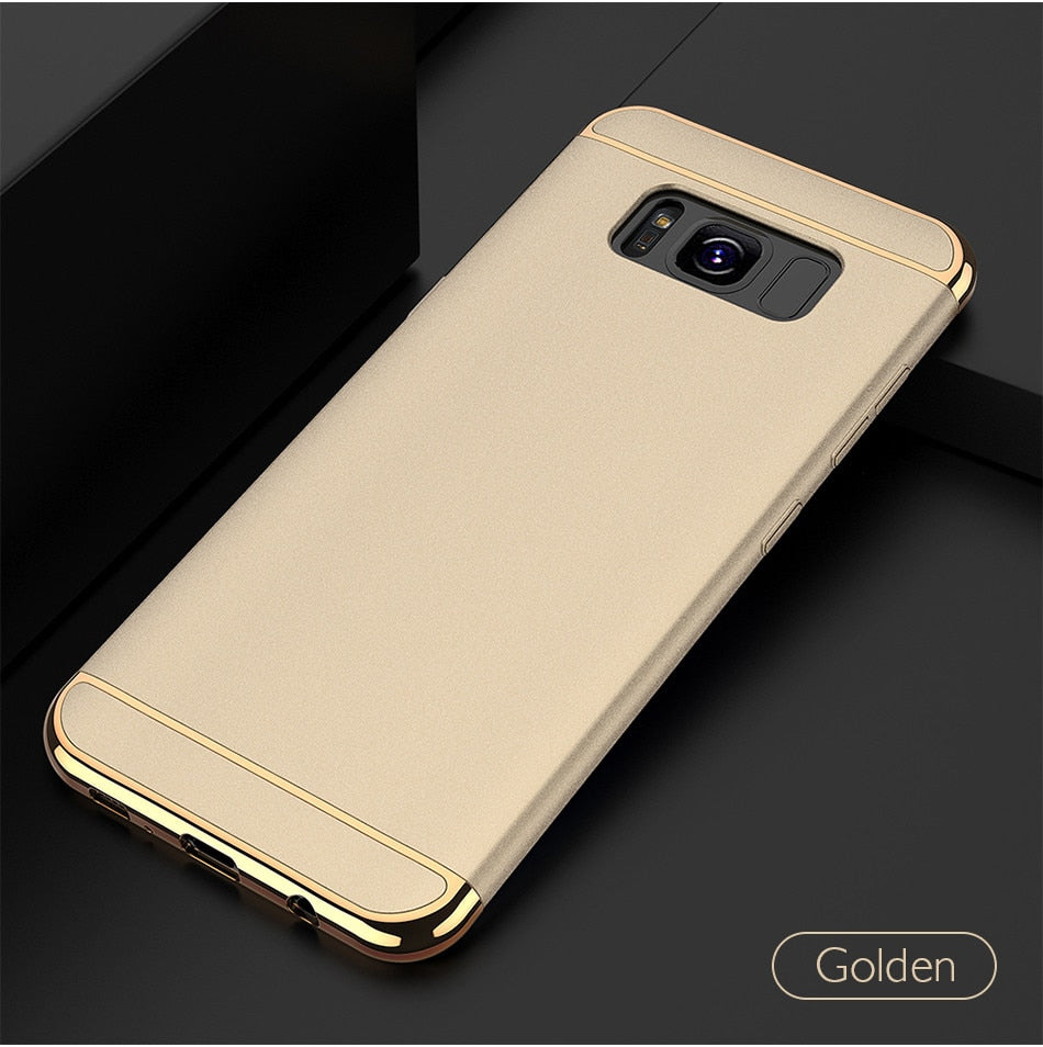 Luxury Electroplating Splicing Ultra Thin Back Case for Samsung S8