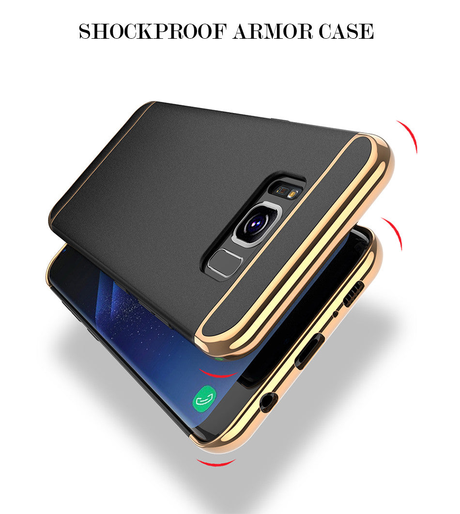 Luxury Electroplating Splicing Ultra Thin Back Case for Samsung S8