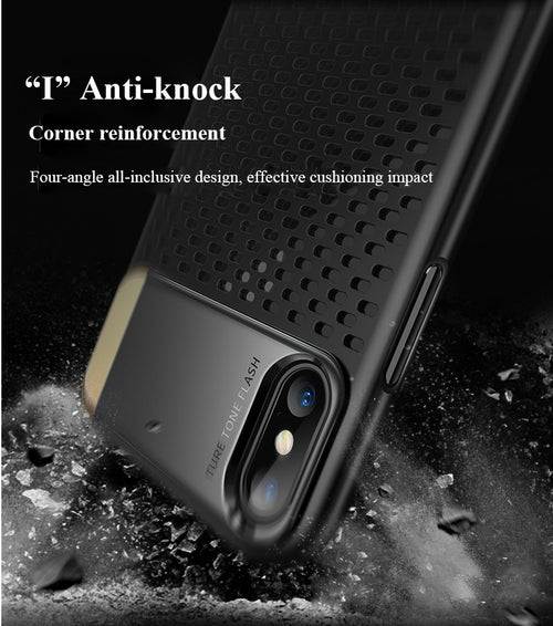 For iPhone X Luxury Heat Dissipation Case Back Cover for iPhone X / XS 2018