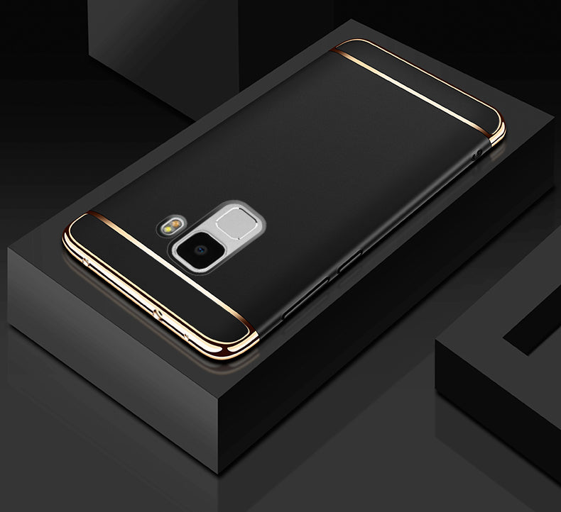 Luxury Chrome Electroplating Splicing 3 in 1 Hard Back Case for Samsung Galaxy S9