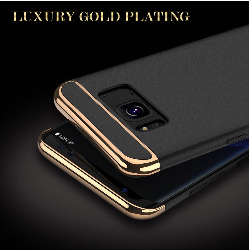 Luxury Electroplating Splicing Ultra Thin Back Case for Samsung S8
