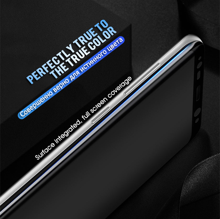 Premium 5D Pro Full Glue Curved Edge Anti Shatter Tempered Glass Screen Protector for Samsung Galaxy S8