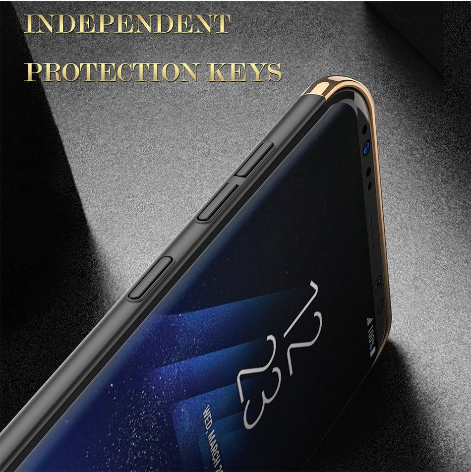 Luxury Electroplating Splicing Ultra Thin Back Case for Samsung S8