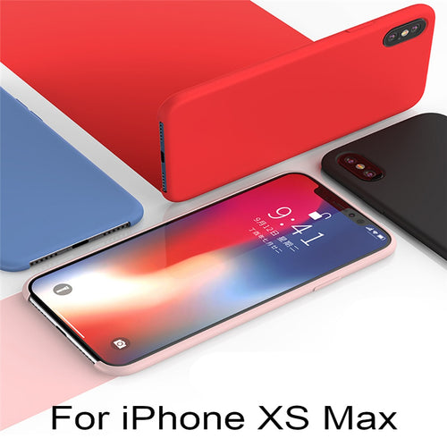 Premium Candy Series Anti-Shock Soft Silicone Back Case Cover for Apple iPhone XS Max