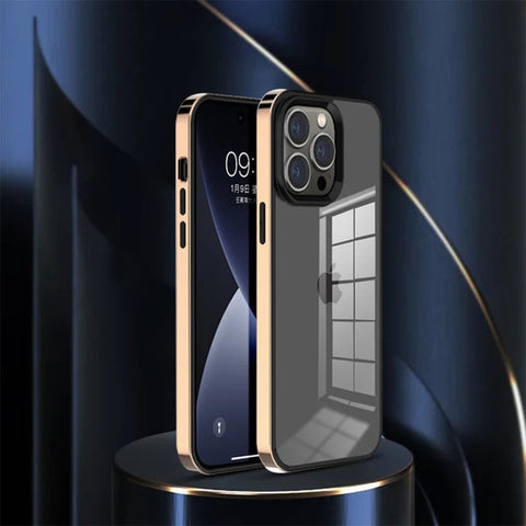 iPhone 14 Series Electroplating Transparent Plating Camera Protection Case