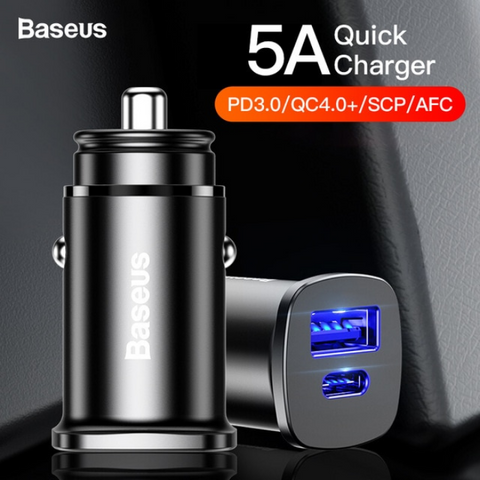 LDNIO 4 Port USB 5V / 6.6A Quick Charge 2.0 Metal Apply To AUTO-ID System Fast Car Charger for iPhone, Samsung - BLACK