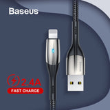 Baseus 2.4A Fast Charging Lightning USB Data Cable cum Charging Cable for iPhone