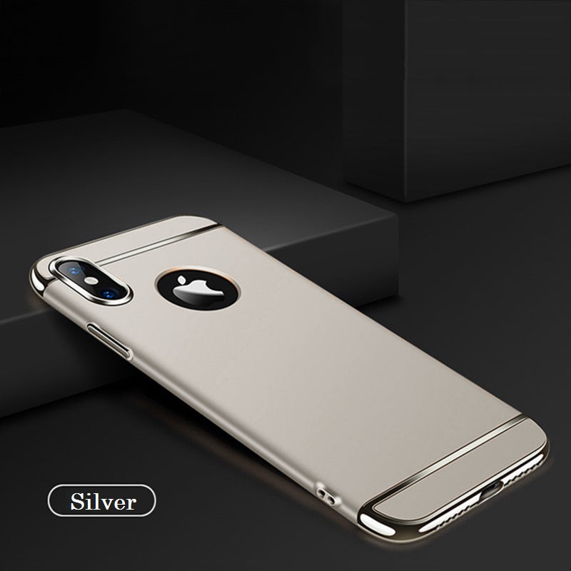Luxury Chrome Electroplating Splicing 3in1 Case for iPhone X / XS 2018