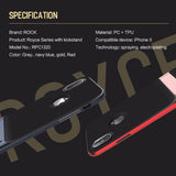 Luxury Shockproof Matte Back Case with Kickstand TPU + PC Holder Back Cover for Apple iPhone X / XS 2018