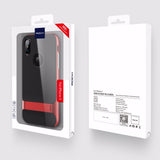 Luxury Shockproof Matte Back Case with Kickstand TPU + PC Holder Back Cover for Apple iPhone X / XS 2018