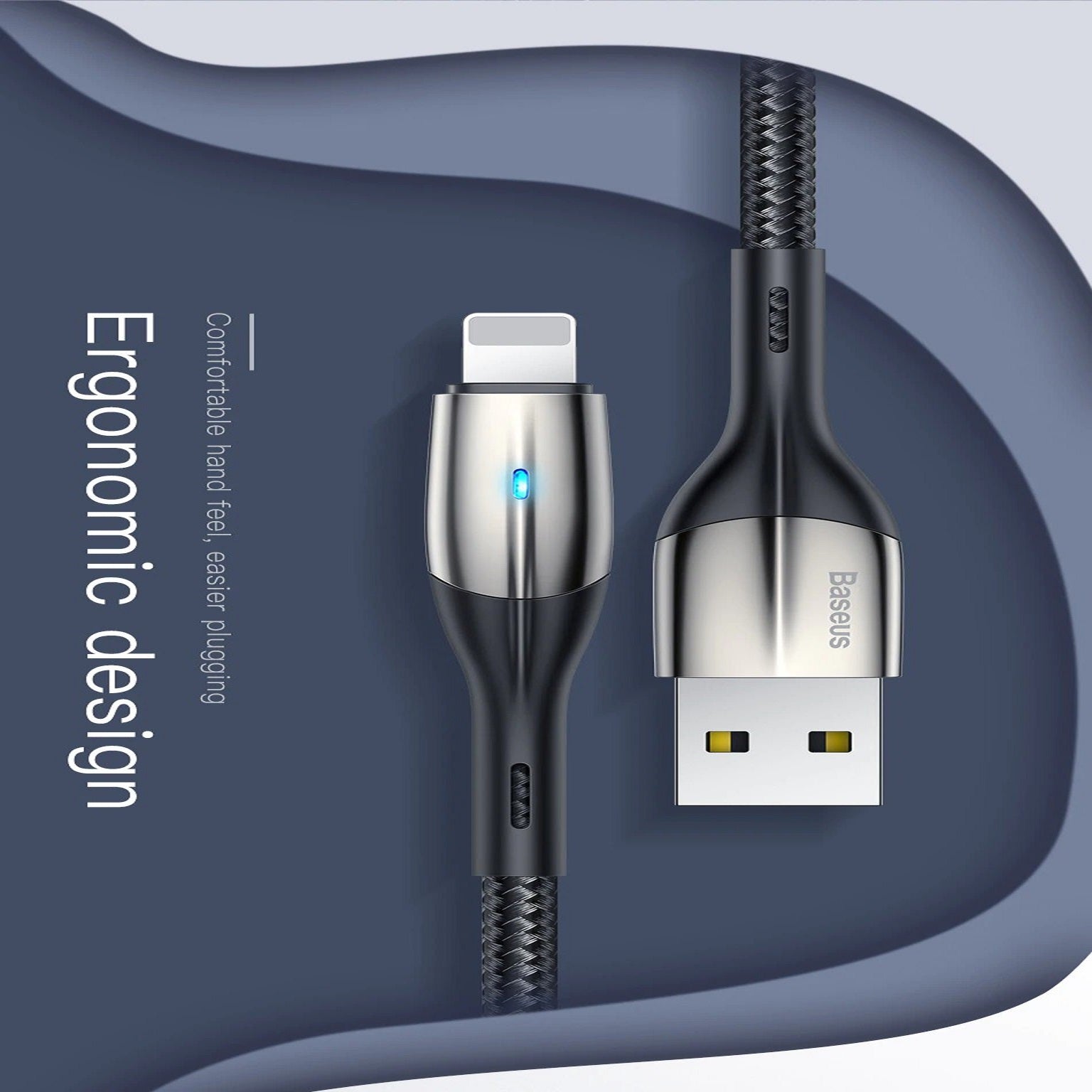 Baseus 2.4A Fast Charging Lightning USB Data Cable cum Charging Cable for iPhone