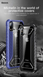 Luxury Hybrid Armor Michelin Tyre Texture Drop Resistance Back Case for Apple iPhone XS Max