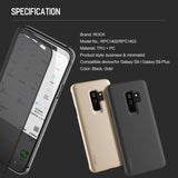 Luxury See through Pick Call from Top with Working Touch Flip Case for Samsung Galaxy S9