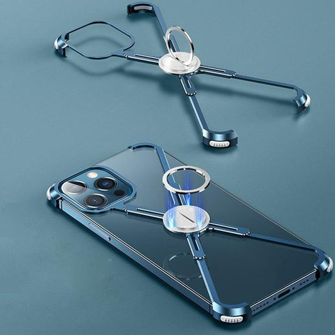 Premium Electroplated Glossy Look Square Silicon Clear Case For iPhone 13 Pro