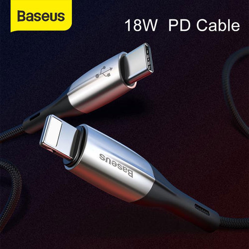 Baseus 18Watt PD Super Quick Charge Data Charging Cable for Apple iPhone 11, 11 Pro, 11 Pro Max