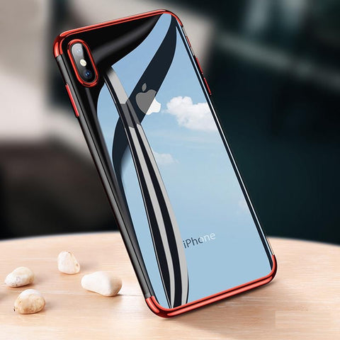 Premium Candy Series Anti-Shock Soft Silicone Back Case Cover for Apple iPhone X / XS