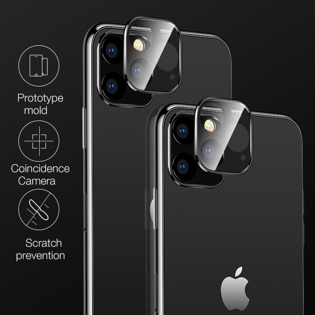 Totu® iPhone 11 Series Camera Tempered Glass Lens Protector with Metal Shell