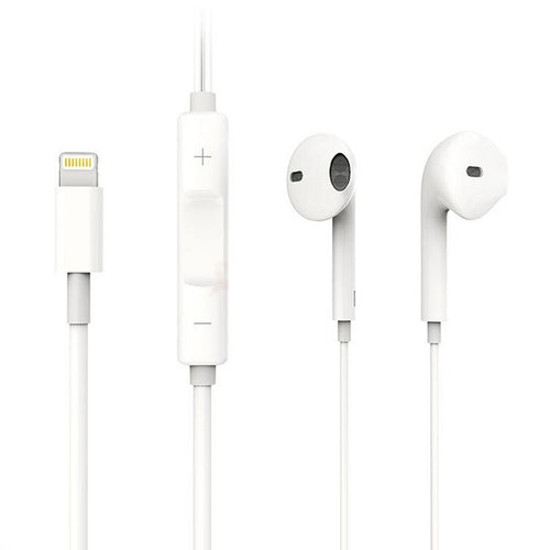Apple Earpods with Lightning Connector for Apple iPhone X/ XS, 8/8 Plus, 7/7Plus - WHITE