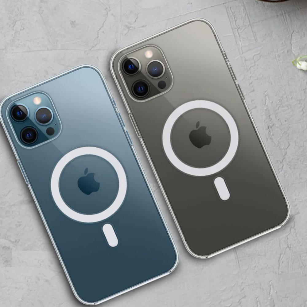 HENKS® iPhone 12 Series Anti-Knock TPU Transparent MagSafe Case