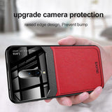 Luxury Slim Leather Lens Case with Card Slot for OnePlus 7