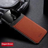 Luxury Slim Leather Lens Case with Card Slot for OnePlus 7